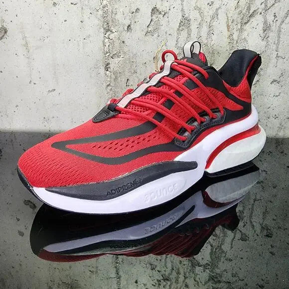 MSRP $130 Louisville Alphaboost V1 Shoes Men's 10 Red/Black - Picture 2 of 7